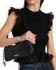 Ulla Johnson Women's Leila Metallic Rib-Knit Ruffle Top - 6