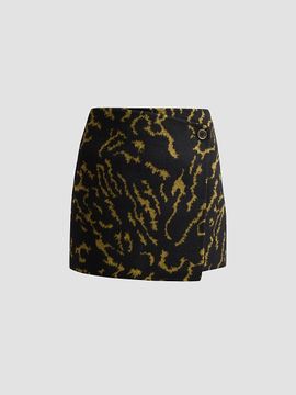 Ulla Johnson Women's Leyla Abstract Wool Mini Skirt