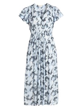 Ulla Johnson Women's Lyria Abstract Cotton-Blend Midi-Dress