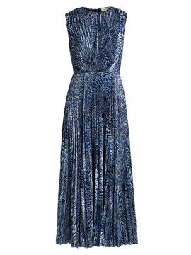 Ulla Johnson Women's Malin Pleated Satin Midi-Dress