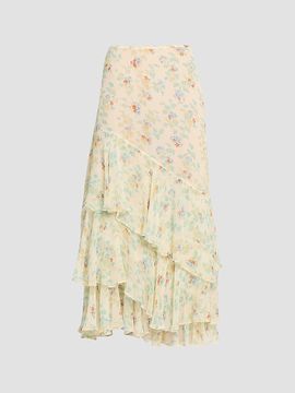 Ulla Johnson Women's Meadow Silk Midi Skirt