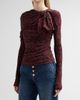 Ulla Johnson Women's Neema Printed Draped Jersey Top - 4