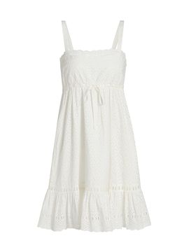 Ulla Johnson Women's Nerelle Eyelet Cotton Minidress