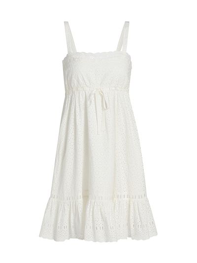 Ulla Johnson Women's Nerelle Eyelet Cotton Minidress