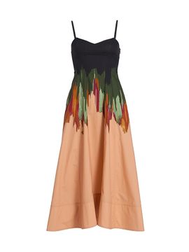 Ulla Johnson Women's Nova Splatter-Paint A-Line Midi-Dress