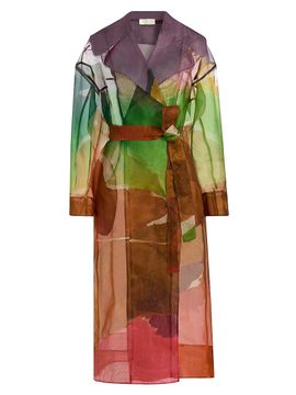 Ulla Johnson Women's Novalie Organza Silk Trench Coat