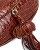 Ulla Johnson Women's Paloma Tasseled Croc-Embossed Leather Shoulder Bag - 6