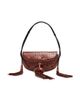 Ulla Johnson Women's Paloma Tasseled Croc-Embossed Leather Shoulder Bag - 7