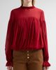 Ulla Johnson Women's Pearl Gathered Silk Blouse - 5