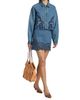 Ulla Johnson Women's The Cadiz Eyelet Cotton Denim A-Line Miniskirt - 2