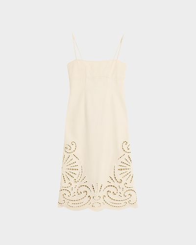 Ulla Johnson Women's The Jane Eyelet Denim Dress