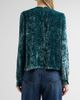 Ulla Johnson Women's Vesa Draped Velvet Blouse - 3