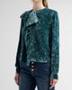 Ulla Johnson Women's Vesa Draped Velvet Blouse - 4