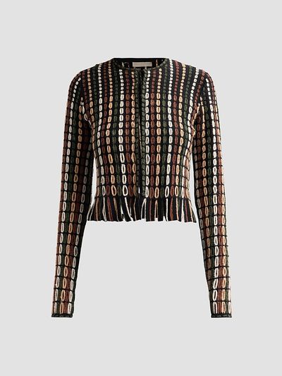 Ulla Johnson Women's Zora Float-Stitch Knit Wool-Blend Cardigan