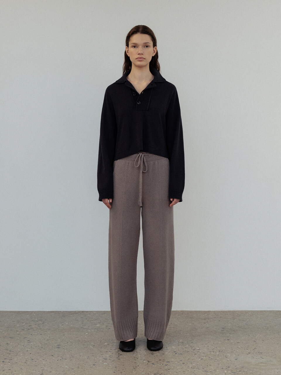 UMARMUNG COLLECTION Cotton Boucle Whole Garment Pants