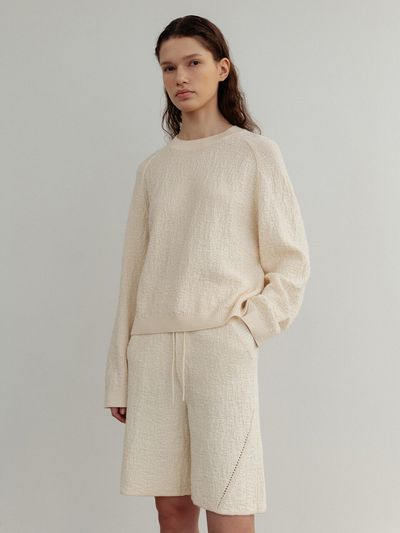 UMARMUNG COLLECTION Organic Cotton Bermuda Pants_Noon