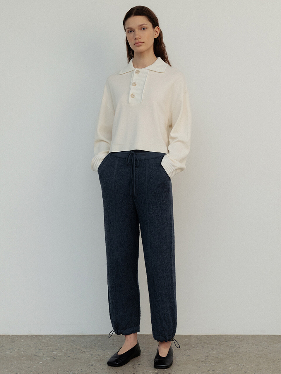 UMARMUNG COLLECTION Organic Cotton Drawstring Hem Jogger Pants