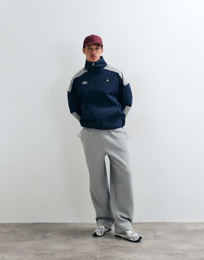 Umbro Umbro Paneled Boxy Jacket in navy