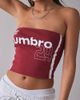 Umbro Umbro UO Exclusive Jersey Tube Top in Red, Women's at Urban Outfitters - 1