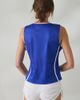 Umbro Umbro UO Exclusive V-Neck Cropped Jersey Tank Top in France/Sapphire, Women's at Urban Outfitters - 4