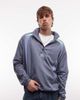Umbro Umbro zip off sleeve wind jacket in gray and blue - 1