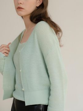 UMER Mule Mohair Bustier (Pure Green)