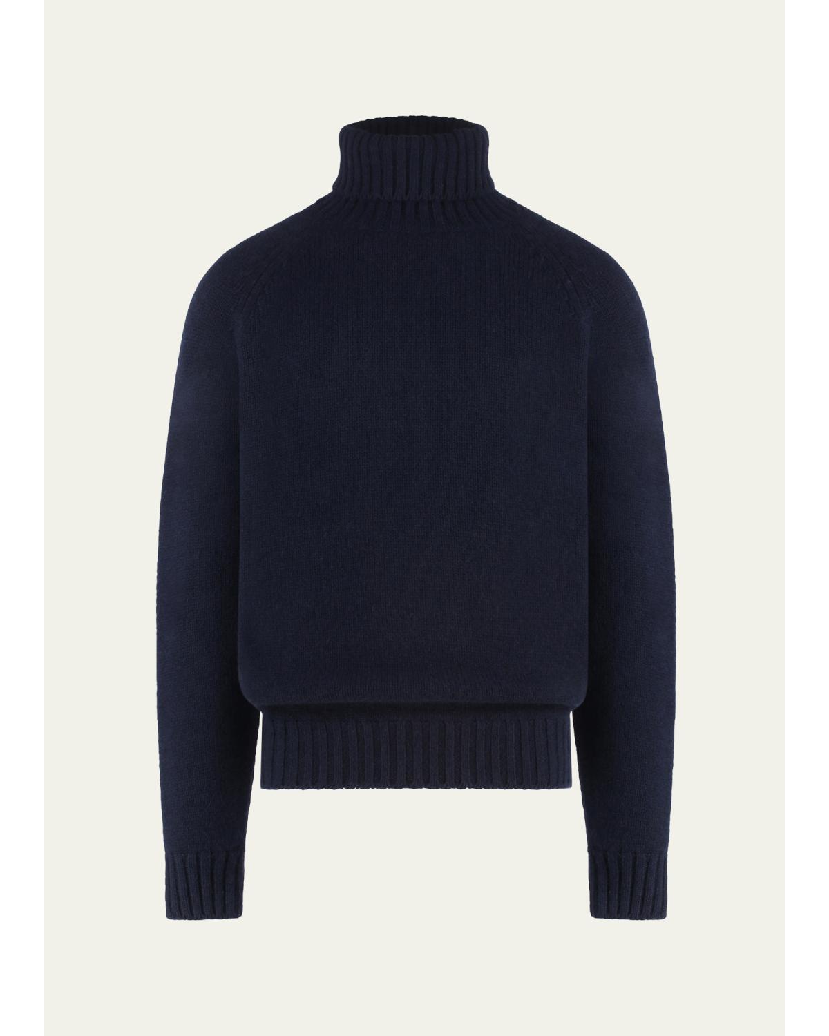 Umit Benan Men's Cashmere Turtleneck Sweater