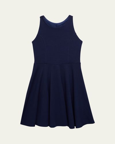 Un Deux Trois Girl's Textured Racerback Dress
