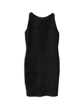 Un Deux Trois Un Deux Trois Girl's Girl's Panel Stretch Fitted Dress