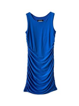 Un Deux Trois Un Deux Trois Girl's Girl's Ruched Knit Minidress