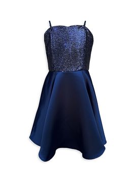 Un Deux Trois Un Deux Trois Girl's Girl's Sequin & Satin Dress