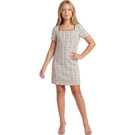 Un Deux Trois Un Deux Trois Kids' Short Sleeve Boucle Dress