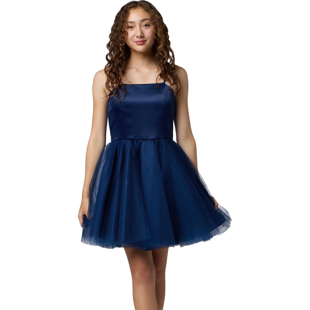 Un Deux Trois Un Deux Trois Satin and Tulle Party Dress
