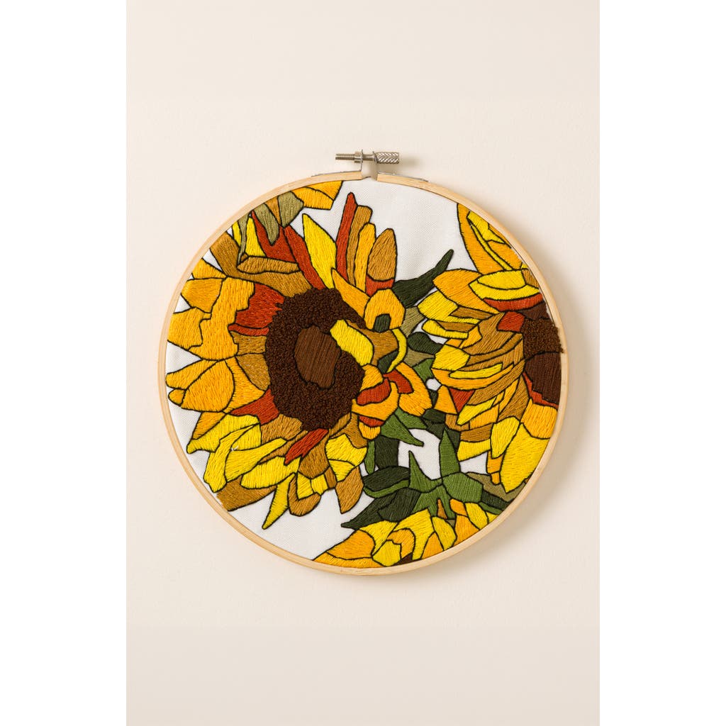 Uncommon Goods Uncommon Goods Beginners Botanical Embroidery by Numbers Kit