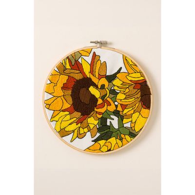 Uncommon Goods Uncommon Goods Beginners Botanical Embroidery by Numbers Kit