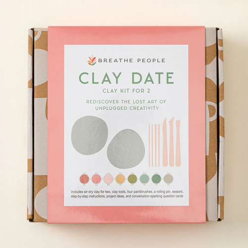 Uncommon Goods Uncommon Goods Clay Date & Conversation DIY Kit for 2 by Breathe People