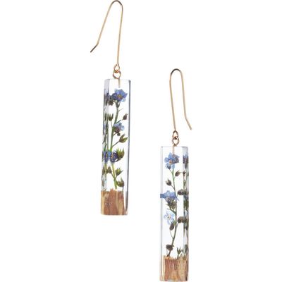 Uncommon Goods Uncommon Goods Forget-Me-Not Palo Santo Earrings