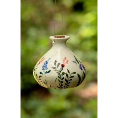 Uncommon Goods Uncommon Goods Hand-Painted Porcelain Hummingbird Feeder