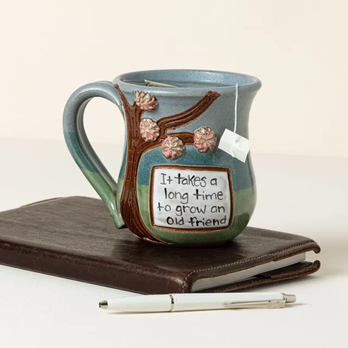 Uncommon Goods Uncommon Goods Old Friends Mug by MudWorks Pottery