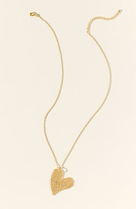 Uncommon Goods Uncommon Goods Precious Dipped-Lace Heart Necklace