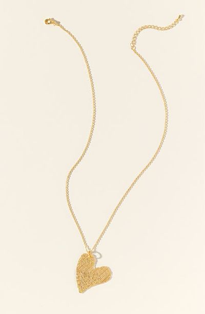 Uncommon Goods Uncommon Goods Precious Dipped-Lace Heart Necklace