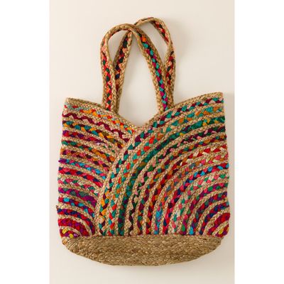 Uncommon Goods Uncommon Goods Repurposed Sari Carry-all Bag
