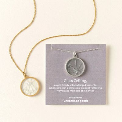 Uncommon Goods Uncommon Goods Shattered Glass Ceiling Necklace