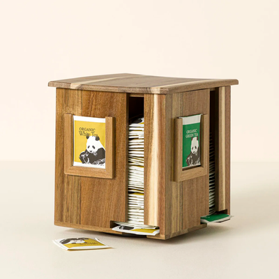 Uncommon Goods Uncommon Goods Swiveling Tea Organizer by Karmic Creations