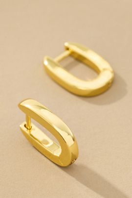 Uncommon James Oval Huggie Hoop Earrings