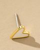 Uncommon James White Heart Stud Earrings - 2