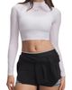 Under Armour Under Armour HeatGear® Elite Mock Neck Crop Top - 1