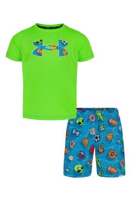 Under Armour Under Armour Kids' Shark Rescue Rashguard & Swim Trunks Set