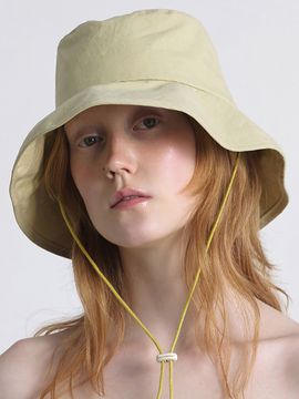 UNDERCONTROL STUDIO Fold Bucket Hat with String_Olive