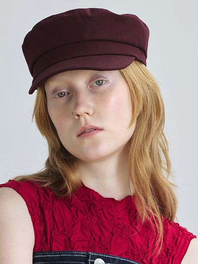 UNDERCONTROL STUDIO Mariner Hunting Cap_Red Brown